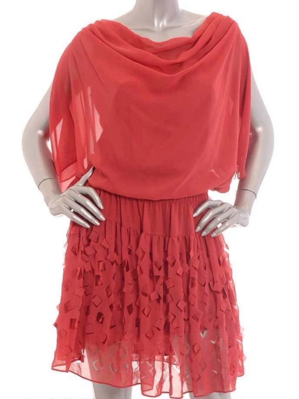 🌸 Blue Women's Chiffon Overlay Dress